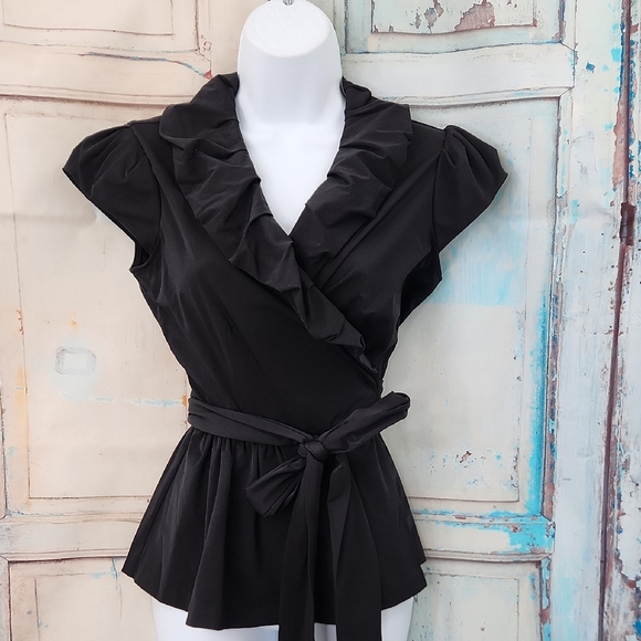 Diane Von Furstenberg Bethania Wrap Top - Picture 1 of 7